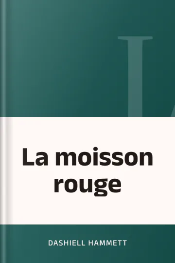 La moisson rouge de Dashiell Hammett, couverture du livre