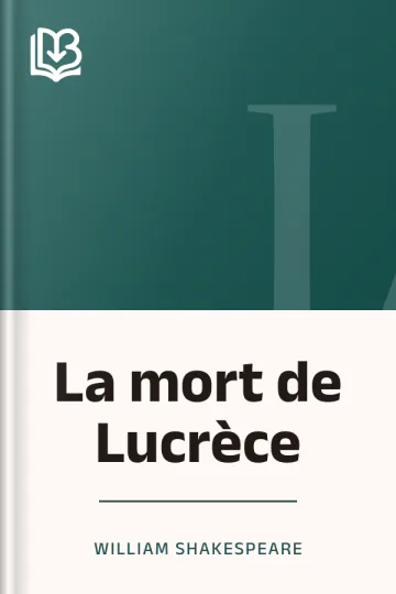 La mort de Lucrèce de William Shakespeare, couverture du livre