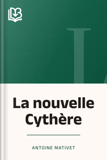 La nouvelle Cythère d’Antoine Mativet, couverture du livre
