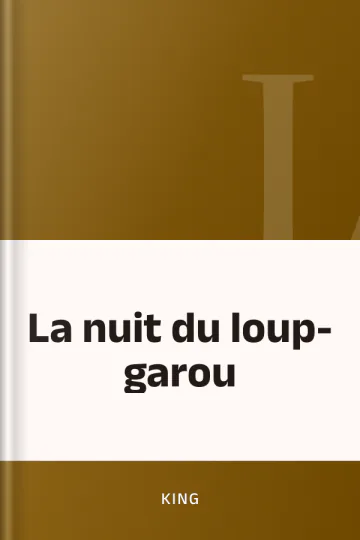 La nuit du loup-garou de King, couverture du livre