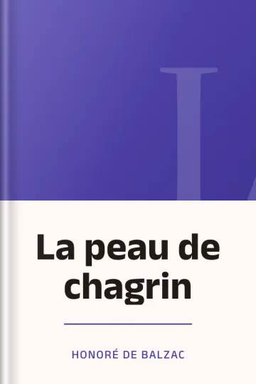 La peau de chagrin d’Honoré de Balzac, couverture du livre