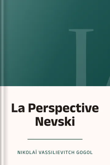 La Perspective Nevski de Nikolaï Vassilievitch Gogol, couverture du livre