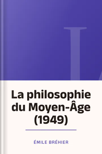 La philosophie du Moyen-Âge (1949) d’Émile Bréhier, couverture du livre