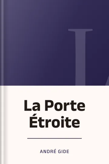 La Porte Étroite d’André Gide, couverture du livre