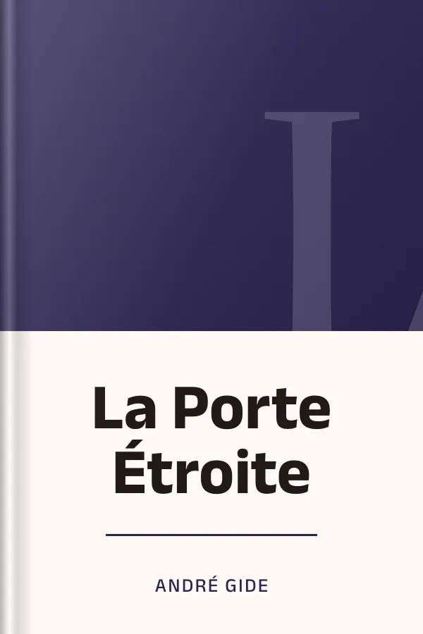La Porte Étroite d’André Gide, couverture du livre