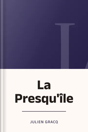 La Presqu'île de Julien Gracq, couverture du livre