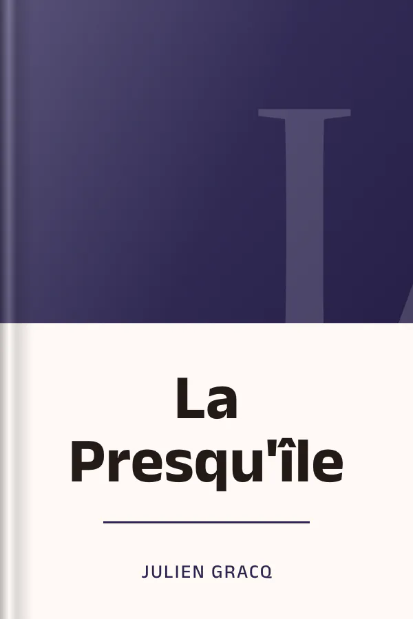 La Presqu'île de Julien Gracq, couverture du livre