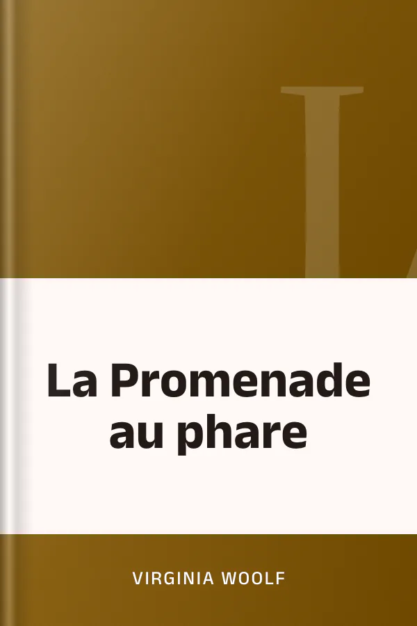 La Promenade au phare de Virginia Woolf, couverture du livre
