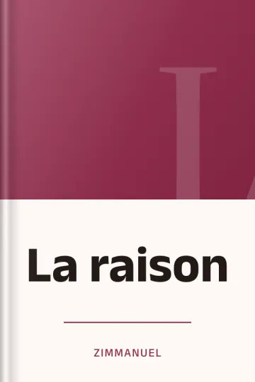 La raison de Zimmanuel, couverture du livre