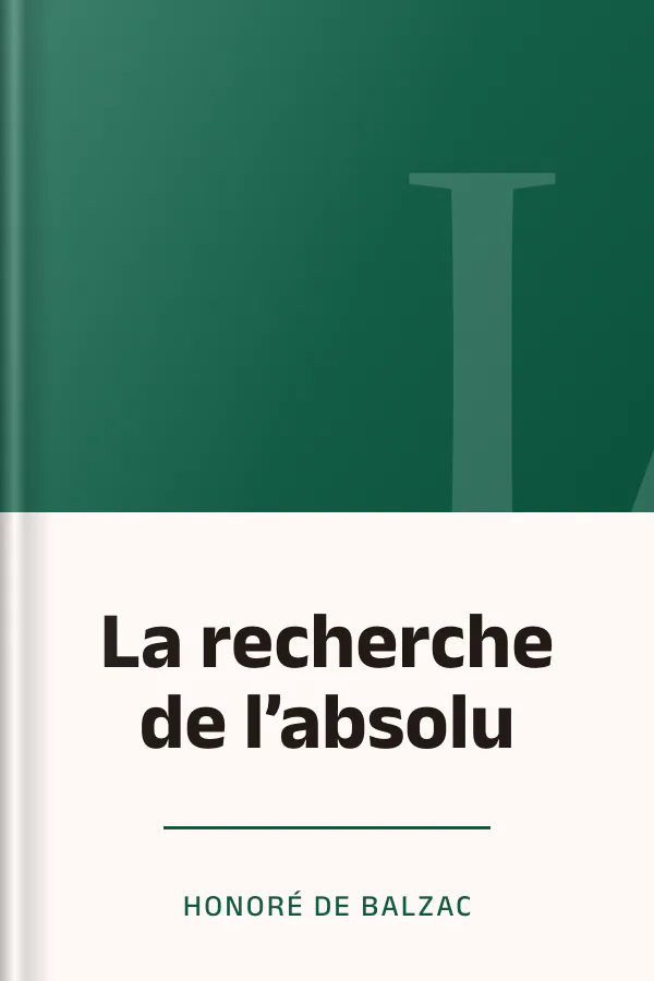 La recherche de l’absolu d’Honoré de Balzac, couverture du livre