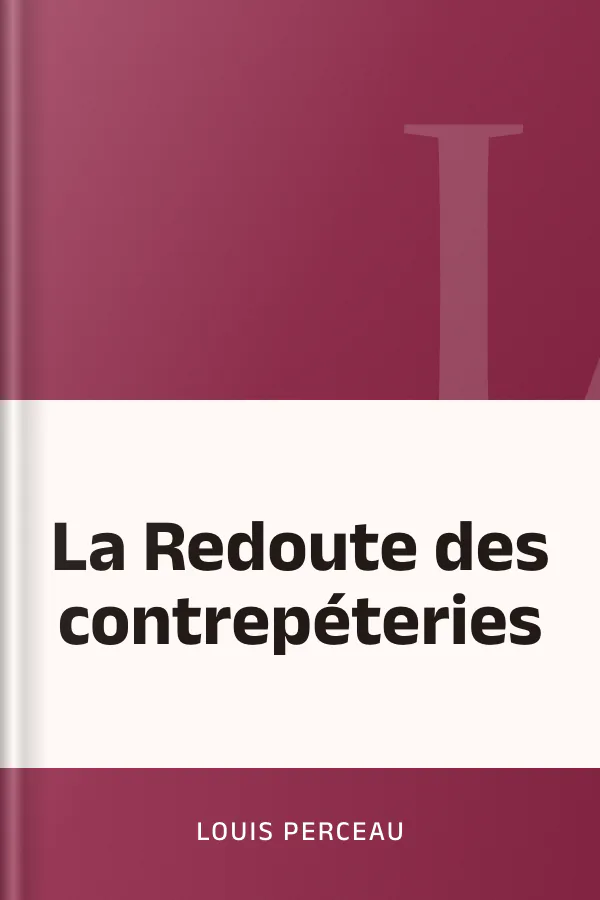 La Redoute des contrepéteries de Louis Perceau, couverture du livre