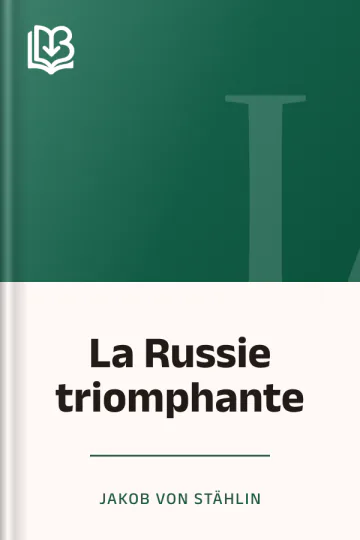 La Russie triomphante de Jakob von Stählin, couverture du livre