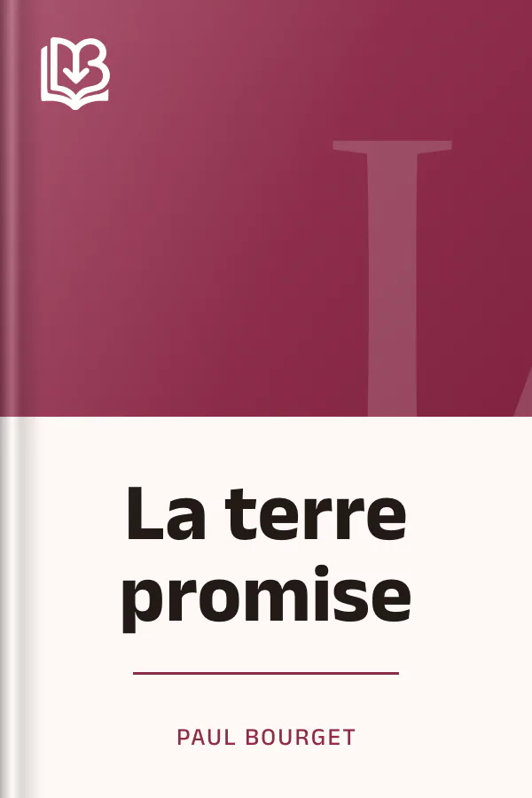 La terre promise de Paul Bourget, couverture du livre