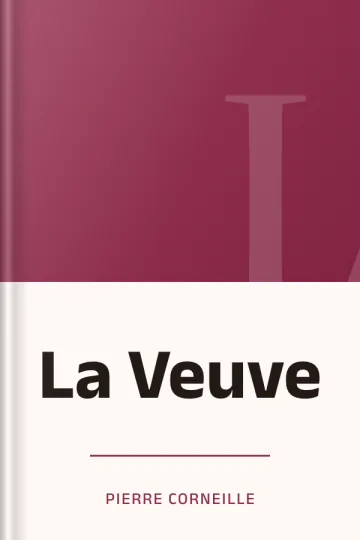 La Veuve de Pierre Corneille, couverture du livre