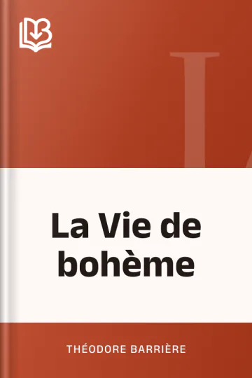 La Vie de bohème de Théodore Barrière, couverture du livre