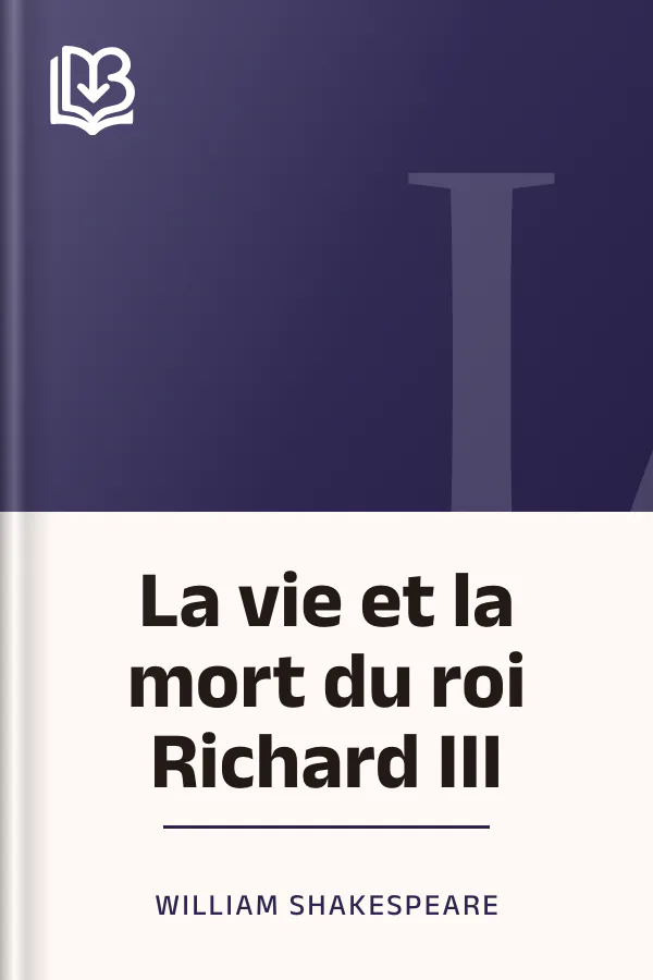 La vie et la mort du roi Richard III de William Shakespeare, couverture du livre