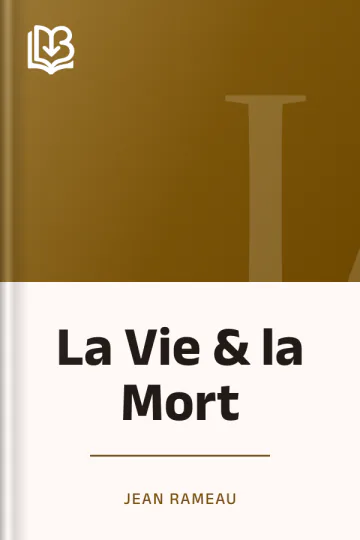 La Vie & la Mort de Jean Rameau, couverture du livre