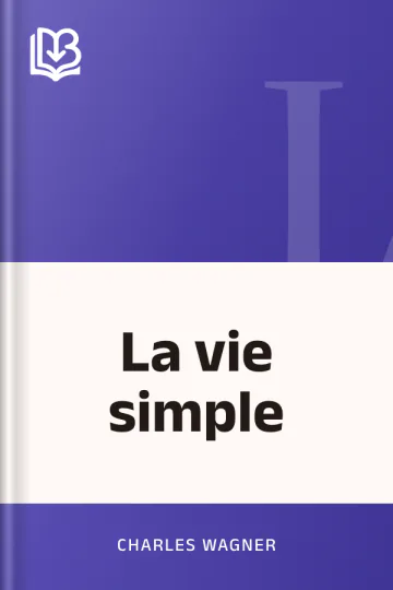 La vie simple de Charles Wagner, couverture du livre