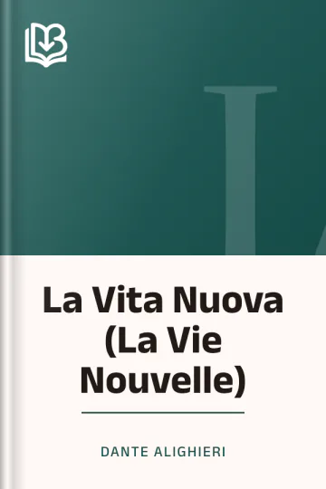 La Vita Nuova (La Vie Nouvelle) de Dante Alighieri, couverture du livre