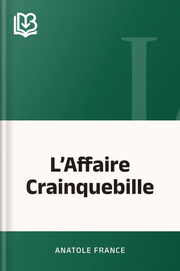 L’Affaire Crainquebille d’Anatole France, couverture du livre