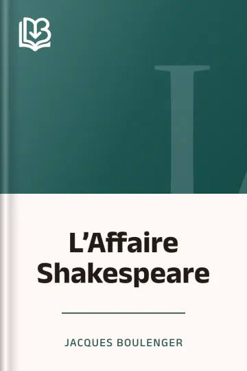 L’Affaire Shakespeare de Jacques Boulenger, couverture du livre