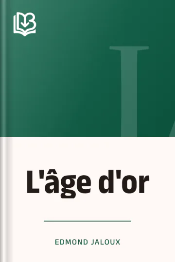 L'âge d'or d’Edmond Jaloux, couverture du livre