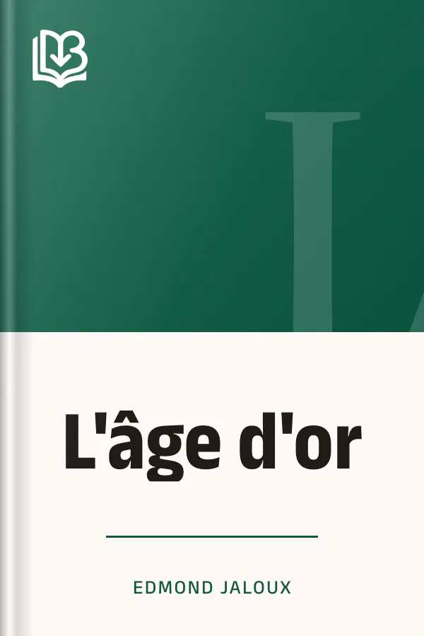 L'âge d'or d’Edmond Jaloux, couverture du livre