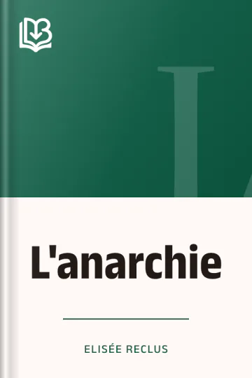 L'anarchie d’Elisée Reclus, couverture du livre