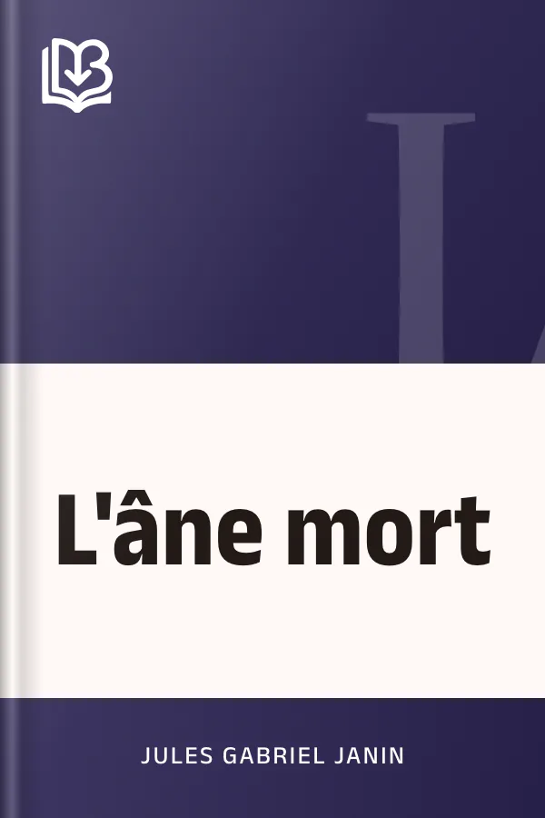 L'âne mort de Jules Gabriel Janin, couverture du livre