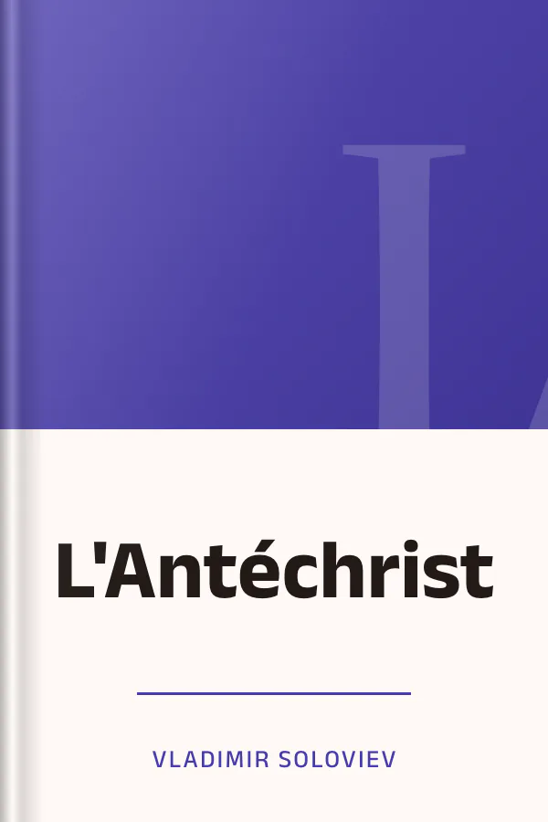 L'Antéchrist de Vladimir Soloviev, couverture du livre
