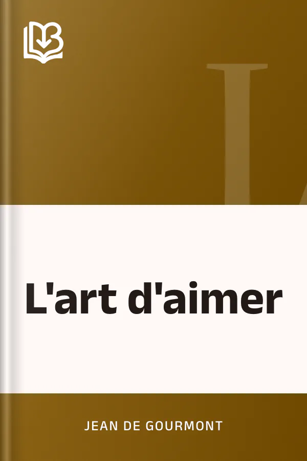 L'art d'aimer de Jean de Gourmont, couverture du livre