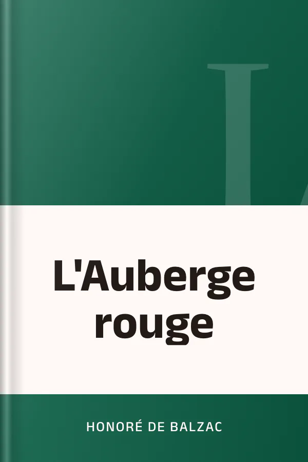 L'Auberge rouge d’Honoré de Balzac, couverture du livre
