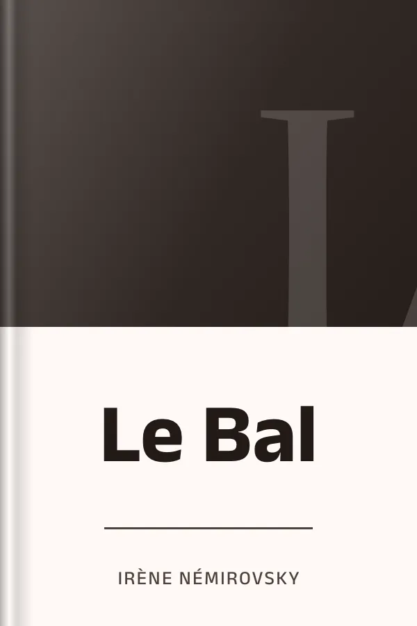 Le Bal d’Irène Némirovsky, couverture du livre