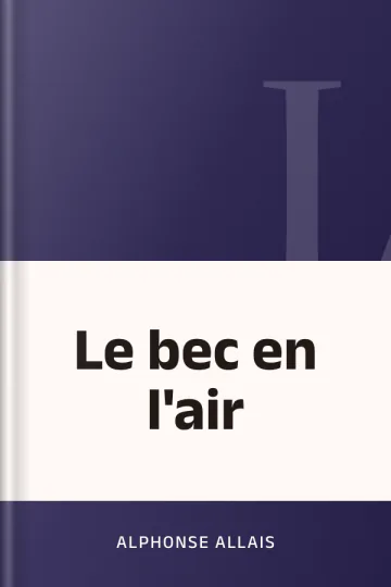 Le bec en l'air d’Alphonse Allais, couverture du livre
