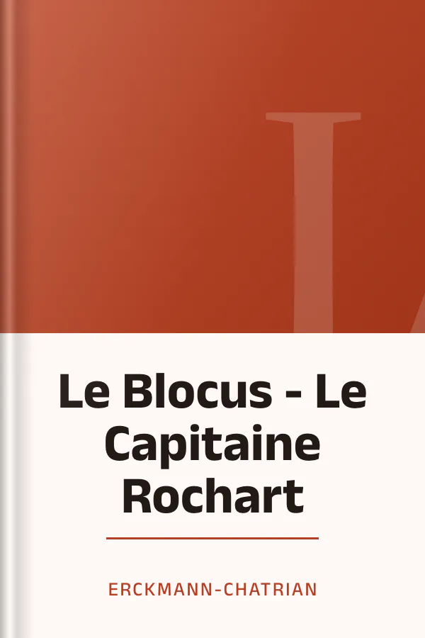 Le Blocus - Le Capitaine Rochart d’Erckmann-Chatrian, couverture du livre