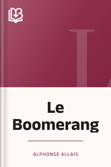 Le Boomerang d’Alphonse Allais, couverture du livre