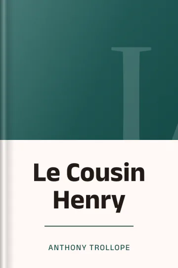 Le Cousin Henry d’Anthony Trollope, couverture du livre