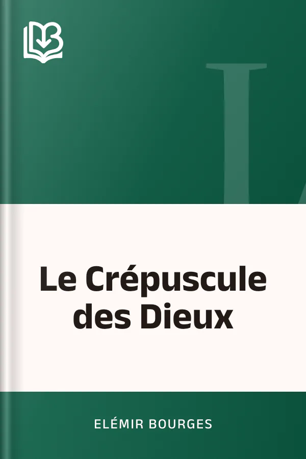 Le Crépuscule des Dieux d’Elémir Bourges, couverture du livre