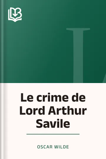 Le crime de Lord Arthur Savile d’Oscar Wilde, couverture du livre