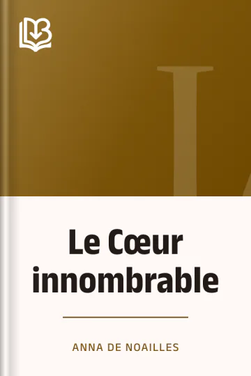 Le Cœur innombrable d’Anna de Noailles, couverture du livre
