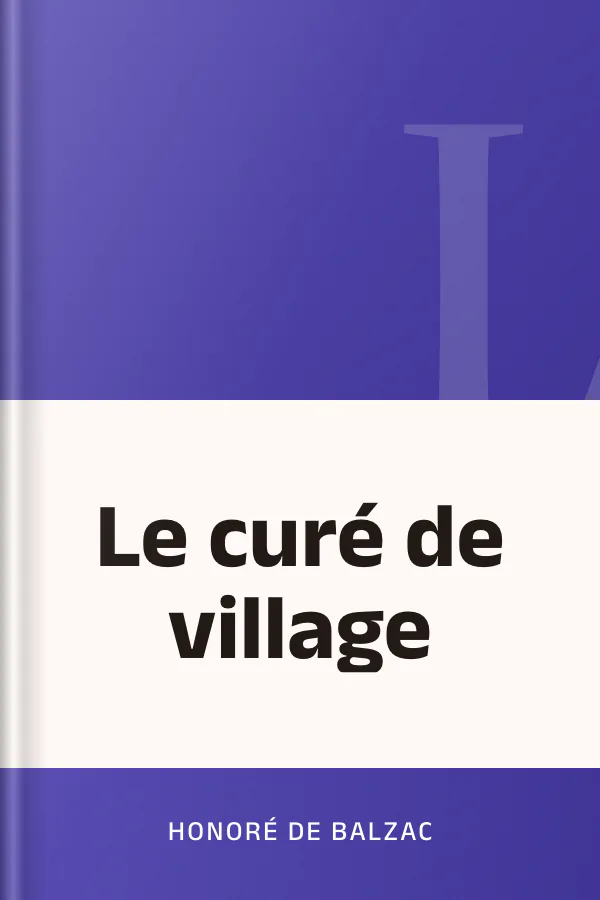 Le curé de village d’Honoré de Balzac, couverture du livre