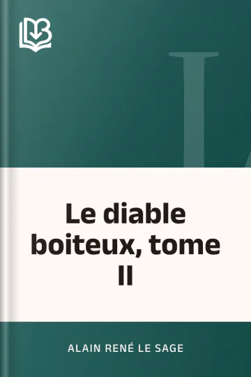 Le diable boiteux, tome II d’Alain René Le Sage, couverture du livre