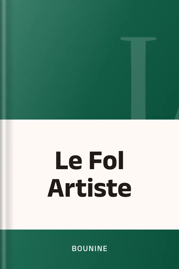 Le Fol Artiste de Bounine, couverture du livre