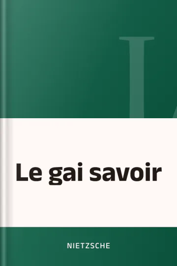 Le gai savoir de Nietzsche, couverture du livre
