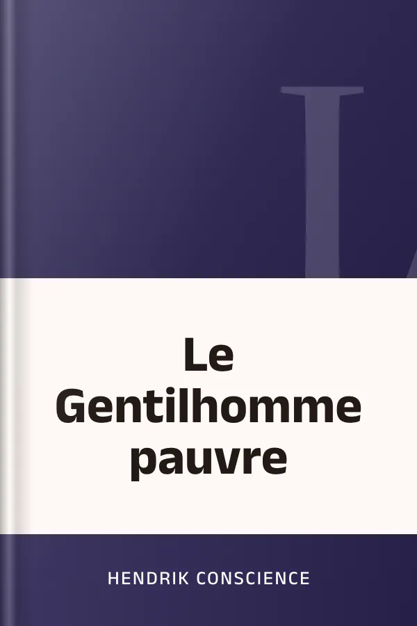 Le Gentilhomme pauvre d’Hendrik Conscience, couverture du livre