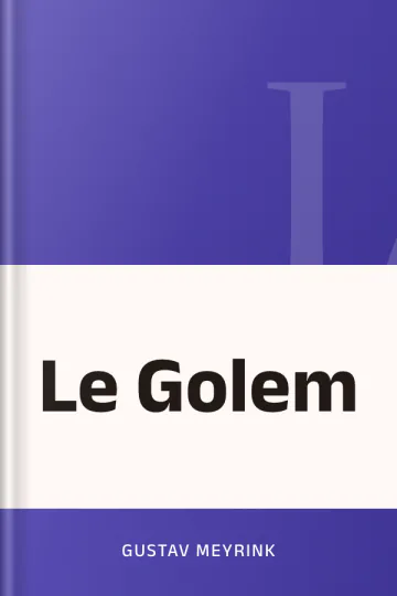Le Golem de Gustav Meyrink, couverture du livre