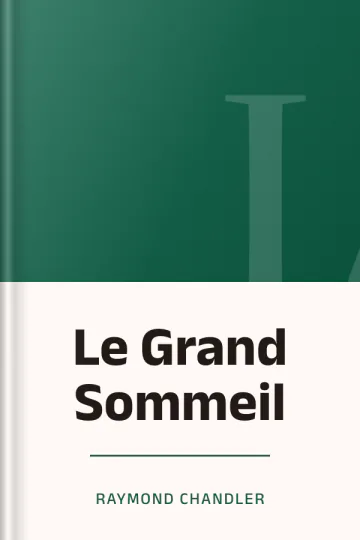 Le Grand Sommeil de Raymond Chandler, couverture du livre