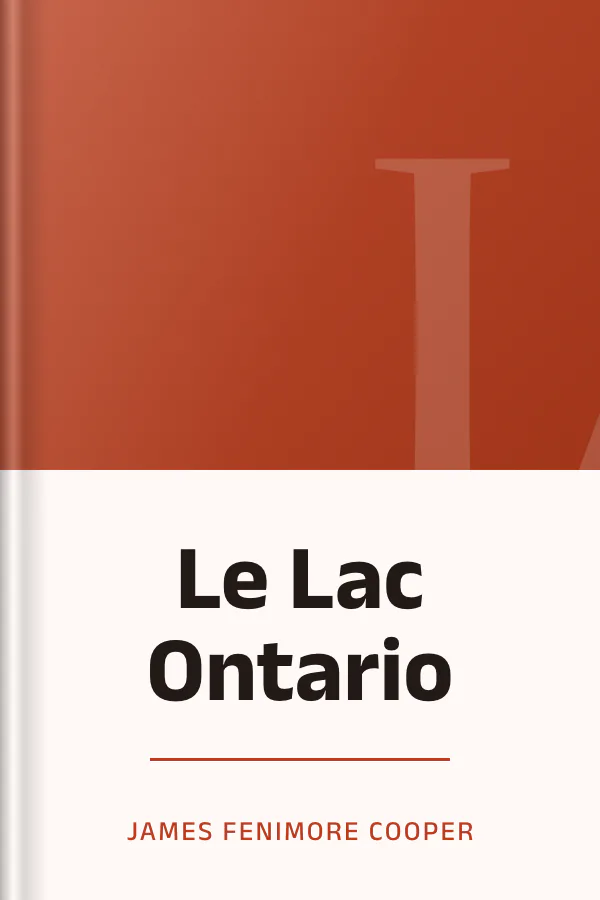 Le Lac Ontario de James Fenimore Cooper, couverture du livre