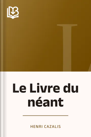 Le Livre du néant d’Henri Cazalis, couverture du livre