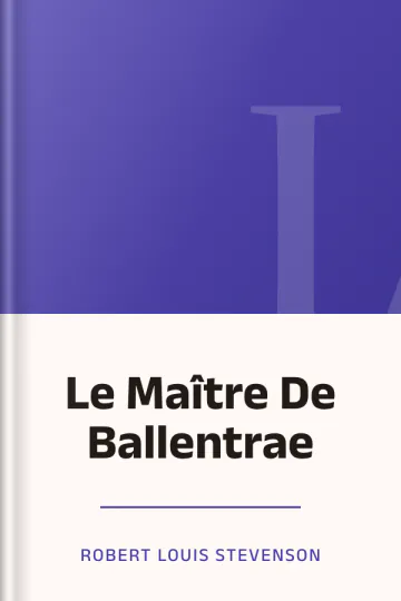 Le Maître De Ballentrae de Robert Louis Stevenson, couverture du livre
